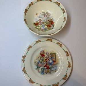 Royal Doulton Bunnykins Fine Bone China Bowl and Saucer Set
